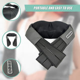 Shiatsu Neck & Back Massager with Heat – Deep Kneading Massage Pillow for Shoulders - Low Angle
