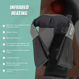 Shiatsu Neck & Back Massager with Heat – Deep Kneading Massage Pillow for Shoulders