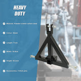 Heavy Duty Steel 3 Point 2 Trailer Hitch Receiver Tow Drawbar For Cat 1 Tractor - Extra Image