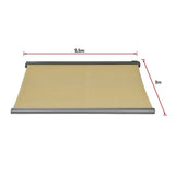 5.5m x 3.0m Retractable Folding Arm Awning Heavy Duty Full Cassette Motorised