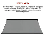 5.5m x 3.0m Retractable Folding Arm Awning Heavy Duty Full Cassette Motorised - Extra Image