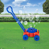 Kids Bubble Lawnmower Bubbles Machine Blower Outdoor Garden Party Toddler Toy - 45-Degree Angle