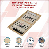 Sling Puck Table Battle Ice Hockey Board Game Toy Gift Adult Kids - Side View
