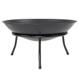 Iron Fire Bowl Traditional Log Fire Pit Outdoor Heating Camp Site Barbecue