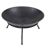 Iron Fire Bowl Traditional Log Fire Pit Outdoor Heating Camp Site Barbecue