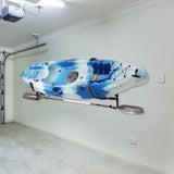 Kayak Canoe Wall-Mounted Rack Storage Brackets Swivel Sports Design - Front View