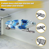 Kayak Canoe Wall-Mounted Rack Storage Brackets Swivel Sports Design - Rear View