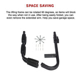 Kayak Canoe Wall-Mounted Rack Storage Brackets Swivel Sports Design - Extra Image