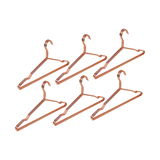 Adult 16.5 Rose Gold Shiny Metal Wire Coat Suit Top Clothes Hangers (60pc per set)