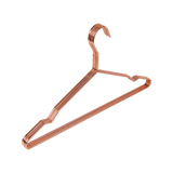 Adult 16.5 Rose Gold Shiny Metal Wire Coat Suit Top Clothes Hangers (30pc per set) - 45-Degree Angle