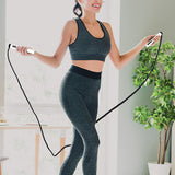 Skipping Rope Jump with Counter Smart Calorie Counting Adjustable Cable Ropeless - Front View