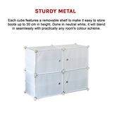 White Cube DIY Shoe Cabinet Rack Storage Portable Stackable Organiser Stand - Extra Image