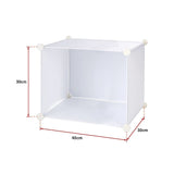 White Cube DIY Shoe Cabinet Rack Storage Portable Stackable Organiser Stand - Extra Image