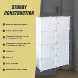 White Cube DIY Shoe Cabinet Rack Storage Portable Stackable Organiser Stand - Extra Image