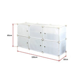 White Cube DIY Shoe Cabinet Rack Storage Portable Stackable Organiser Stand - Extra Image