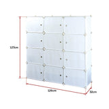 White Cube DIY Shoe Cabinet Rack Storage Portable Stackable Organiser Stand - Extra Image