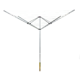 4 Arm Rotary Airer Outdoor Washing Line Clothes Dryer 50m Length