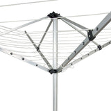 4 Arm Rotary Airer Outdoor Washing Line Clothes Dryer 50m Length - 45-Degree Angle