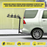 Premium 4-Bike Carrier Rack Hitch Mount Swing Down Bicycle Rack W/ 2 Receiver - Extra Image