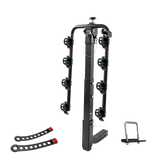 Premium 4-Bike Carrier Rack Hitch Mount Swing Down Bicycle Rack W/ 2