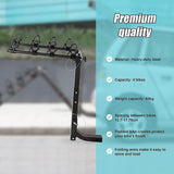 Premium 4-Bike Carrier Rack Hitch Mount Swing Down Bicycle Rack W/ 2