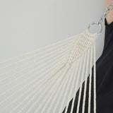 4m Traditional Cotton Rope Hammock with Hanging Hardware - Low Angle