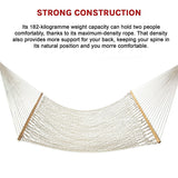 4m Traditional Cotton Rope Hammock with Hanging Hardware - Extra Image