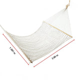 4m Traditional Cotton Rope Hammock with Hanging Hardware - Extra Image