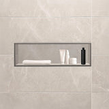 Shower Niche - 350 x 1000 x 92mm Prefabricated Wall Bathroom Renovation - Low Angle