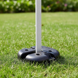 4pcs Outdoor Canopy Tent Leg Weights Anchor Stand Heavy Duty Gazebo Discs Base - Front View