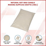 Natural Soy Wax Candle Making Supplies Crafts [ 5kg ] - Side View