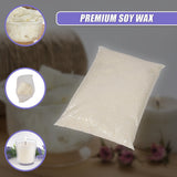 Natural Soy Wax Candle Making Supplies Crafts [ 5kg ] - Rear View