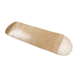 7 Layers Skateboard Deck Natural Wood Maple Double Concave Blank Skate Board DIY - Rear View