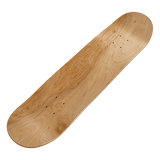 7 Layers Skateboard Deck Natural Wood Maple Double Concave Blank Skate Board DIY - Close-Up Angle