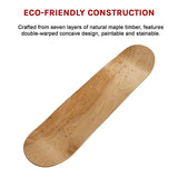 7 Layers Skateboard Deck Natural Wood Maple Double Concave Blank Skate Board DIY - Extra Image