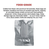 100x Food Vacuum Bags Pouch Foil Aluminum Storage Bags Heat Seal 30x40cm - Extra Image