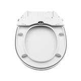 Non Electric Bidet Toilet Seat W/ Cover Bathroom Spray Water Wash - Rear View