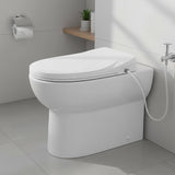 Non Electric Bidet Toilet Seat W/ Cover Bathroom Spray Water Wash - 45-Degree Angle
