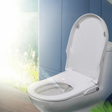 Non Electric Bidet Toilet Seat W/ Cover Bathroom Spray Water Wash - Front View