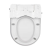 Non Electric Bidet Toilet Seat W/ Cover Bathroom Spray Water Wash - Top-Down View