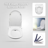Non Electric Bidet Toilet Seat W/ Cover Bathroom Spray Water Wash - Low Angle
