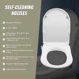 Non Electric Bidet Toilet Seat W/ Cover Bathroom Spray Water Wash