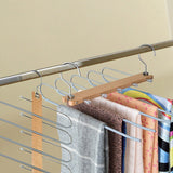 Pants Clothes Coat Hanger Non-slip Magic Space Saver Closet Organizer Rack - Front View