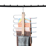 Pants Clothes Coat Hanger Non-slip Magic Space Saver Closet Organizer Rack - Rear View