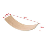 Balance Board Beam Seesaw Wooden Child Kids Adult Yoga - Close-Up Angle