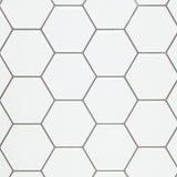 Tiles 3D Peel and Stick Wall Tile Hexagon White (30cm x 30cm x 10 sheets)