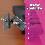 100 Composite Decking Hidden Fixing Fasteners Plastic T Clips & Screws - Low Angle