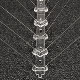 20x 50cm Bird Spike S304 wire Spikes Eaves Pigeon Gull Starling 10M - Top-Down View