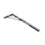 2x 20 Stainless Steel Folding Table Bracket Shelf Bench 50kg Load Heavy Duty - Close-Up Angle
