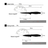 Kitchen 17 Pc Knife Set w/ Block & Sharpener Chef Bread Steak Knives - Extra Image